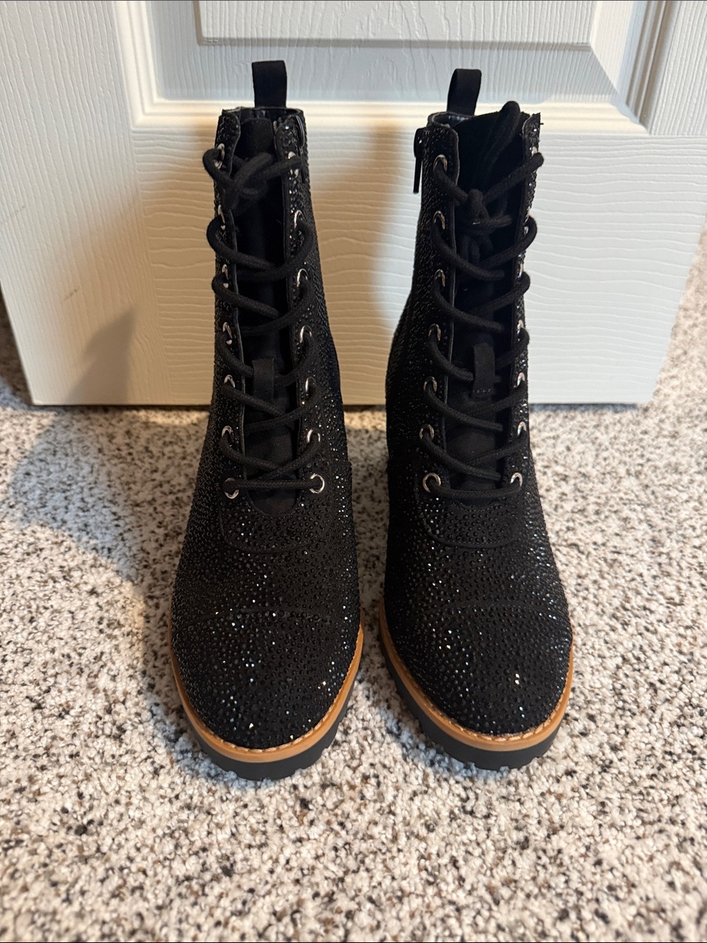 NWT INC International Concepts Samira Lace-Up Booties